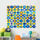 Retro Seamless Square Pattern Wall Decal
