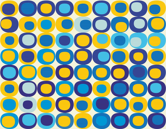 Retro Seamless Square Pattern Wall Decal
