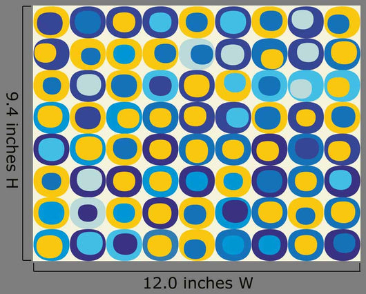 Retro Seamless Square Pattern Wall Decal