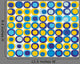 Retro Seamless Square Pattern Wall Decal