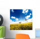 Yellow Field with Butterfly Wall Decal