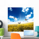 Yellow Field with Butterfly Wall Decal