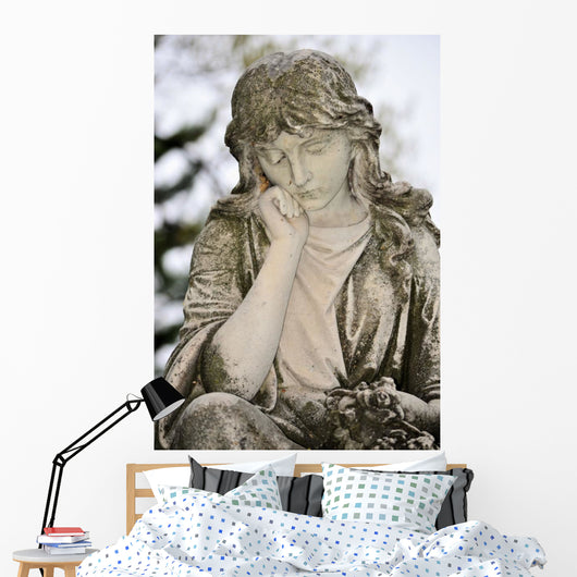 Angel Statue Wall Decal