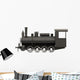 Old Steam Train White Wall Decal