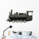 Old Steam Train White Wall Decal