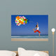 Jumping with Balloons Wall Decal