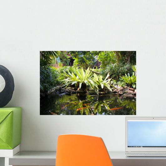 Tropical Zen Garden Wall Decal