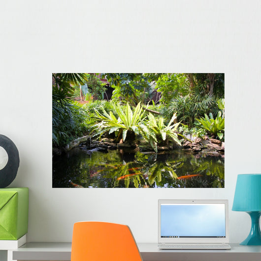 Tropical Zen Garden Wall Decal