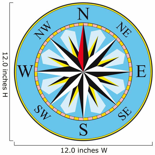 Compass Wall Decal