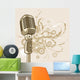 Vintage Microphone Wall Decal