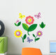 Summer Flowers and Butterflies Wall Decal