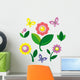 Summer Flowers and Butterflies Wall Decal