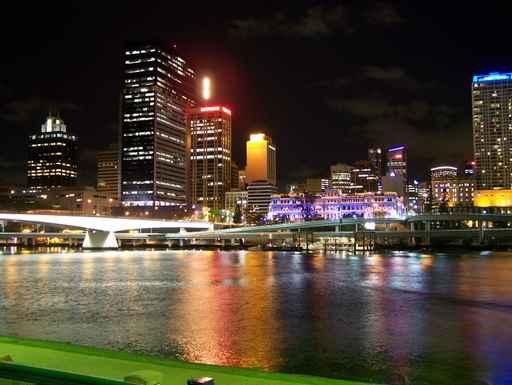 Brisbane Skyline Night Wall Decal