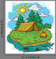 Camping Wall Decal