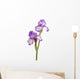 Stem Purple Iris Flowers Wall Decal