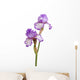 Stem Purple Iris Flowers Wall Decal