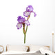 Stem Purple Iris Flowers Wall Decal