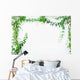 Green Leaves Frame Similar Wall Decal
