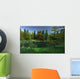 Small Woodland Lake with Wall Decal