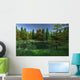 Small Woodland Lake with Wall Decal