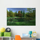Small Woodland Lake with Wall Decal