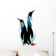 Two Penguins Than Height Wall Decal