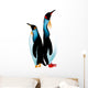Two Penguins Than Height Wall Decal