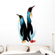 Two Penguins Than Height Wall Decal