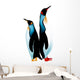 Two Penguins Than Height Wall Decal