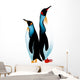 Two Penguins Than Height Wall Decal