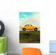 Old Car and Landscape Wall Decal