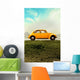 Old Car and Landscape Wall Decal