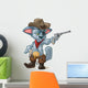 Cute Kitten Playing Cowboys Wall Decal