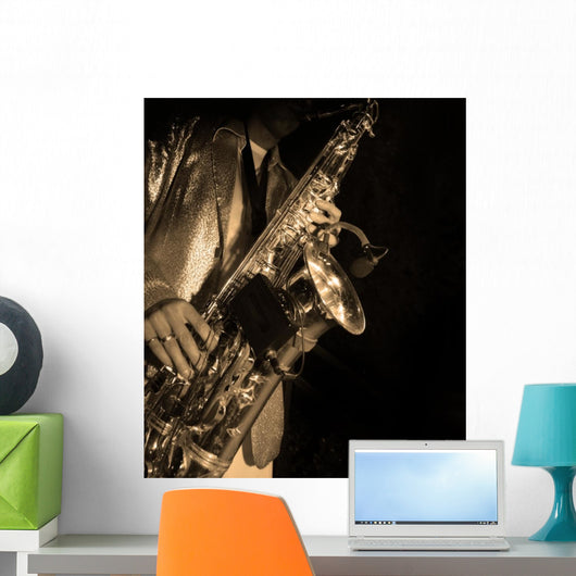 Jazz Musician Wall Decal