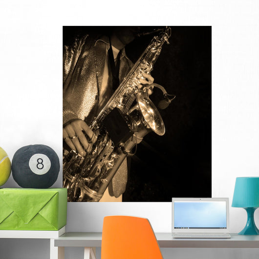 Jazz Musician Wall Decal
