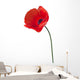Up Red Poppy Flower Wall Decal