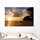 Sunset Beach Tropical Island Wall Decal