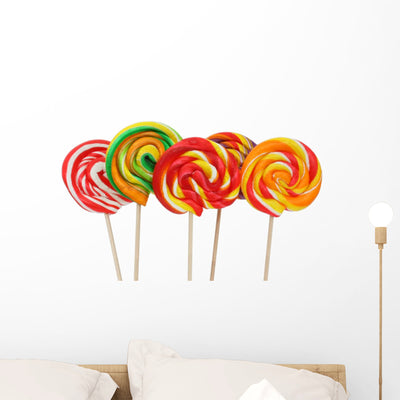 Pacifiers Wall Decal shown on a wall