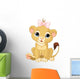 Lion Girl Cub Wall Decal