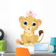 Lion Girl Cub Wall Decal