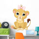 Lion Girl Cub Wall Decal