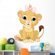 Lion Girl Cub Wall Decal