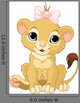 Lion Girl Cub Wall Decal