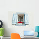 Window with Shutters and Wall Decal