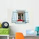 Window with Shutters and Wall Decal