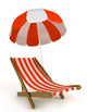 Beach Chair Wall Decal