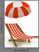 Beach Chair Wall Decal