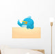 Blue Bird with Blank Wall Decal