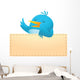 Blue Bird with Blank Wall Decal