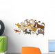 Running Dogs Wall Decal